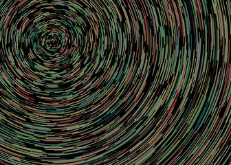Colorful Universe Circular Distribution Computational Generative Art background illustration