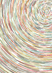 Colorful Universe Circular Distribution Computational Generative Art background illustration