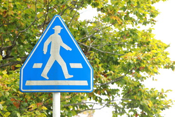 横断歩道の看板