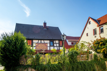 Fototapeta na wymiar Tobias Mayer Geburtshaus, Musuem, Marbach am Neckar, Deutschland 