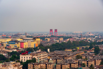 Cityscape of Palembang, Indonesia