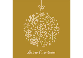 Decorative Digital Yellow Christmas Ornament Layout - Powered by Adobe