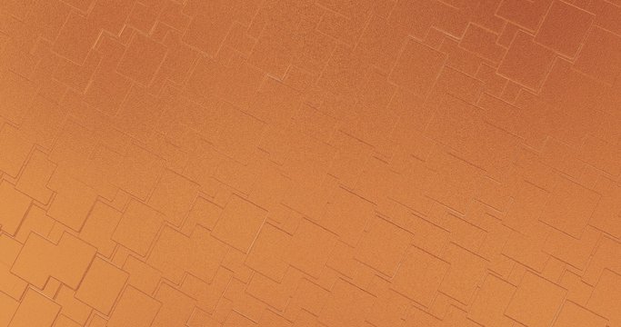 Abstract geometric rose golden backgroundfoil tiles texture seamless loop background 3D rendering