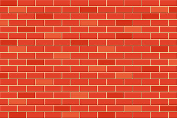 Brick wall vector ocher background