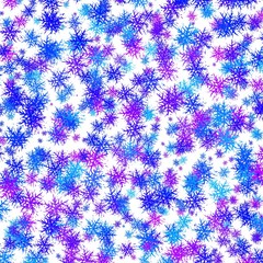 blue background illustration with snowflakes