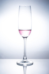 A glass of wine to add water.