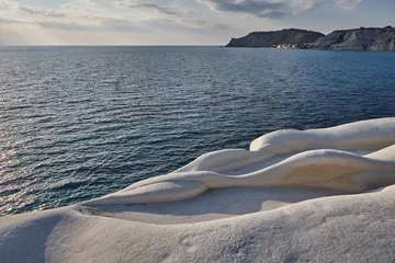 Crédence de cuisine en verre imprimé Scala dei Turchi, Sicile beach in winter