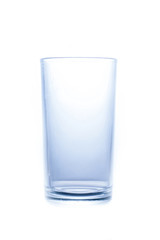 Glass of water isolated on white background.