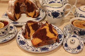 cake, food, dessert, sweet, coffee, breakfast, plate, tea, chocolate, cup, pastry, baked, pie, delicious, snack, closeup, tasty, sugar, slice, homemade, bread, white, brown, gourmet, bakery