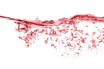 Splash wave of red wine