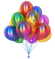 Party balloon bunch happy birthday decoration glossy