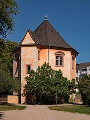 Fototapeta na wymiar Das Achteckige Haus in Darmstadt in Hessen, Deutschland 