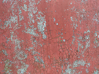 Corroded metal background. Rusty metal background with streaks of rust. Rust stains. Rystycorrosion.