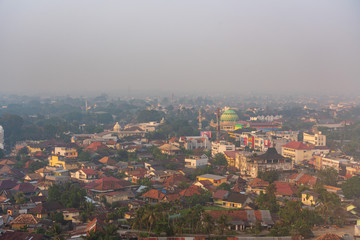 Naklejka premium Palembang city early in the morning