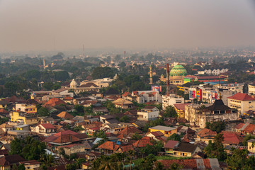 Fototapeta na wymiar Palembang city early in the morning