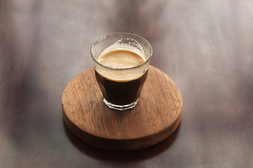 Relaxing in a minimal coffee shop in the morning.