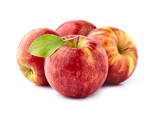 Red Apples isolated  on white background