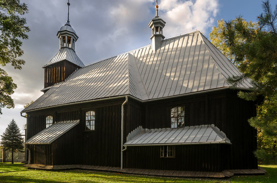 The wooden Church of St. Lawrence (Wawrzyniec) in Grojec, Poland. Built in the years 1765 - 1766.