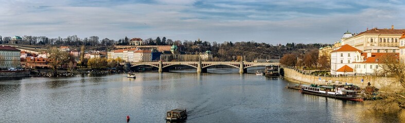 view of the river in prague