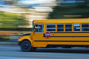 American school bus in Canada