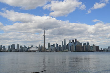 Fototapeta na wymiar Toronto skyline in a sunny day