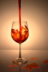 glass of red wine