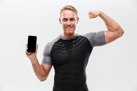 Portrait of a smiling fit sportsman