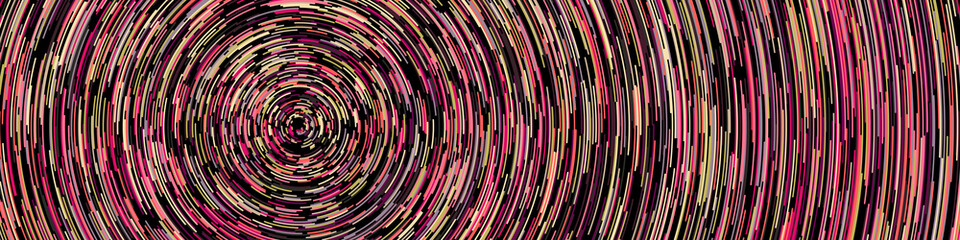 Colorful Universe Circular Distribution Computational Generative Art background illustration