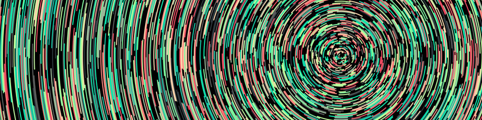 Colorful Universe Circular Distribution Computational Generative Art background illustration