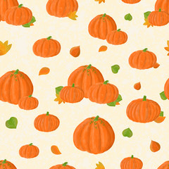 A Seamless Pumpkin Patch Pattern