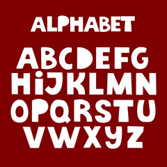 Fototapeta na wymiar Alphabet letters. Calligraphic script vector