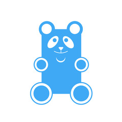 osito panda azul