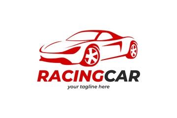 Fototapeta premium sport car logo design template vector