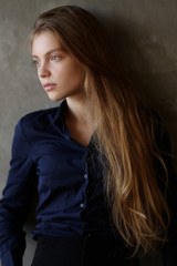 Fototapeta premium Portrait of young beautiful woman