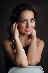 Fototapeta premium Portrait of young beautiful woman