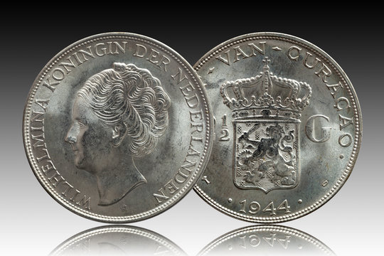 Netherlands 2.5 florins curacao 1944