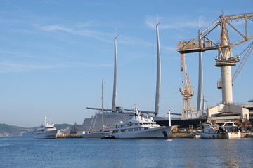 Naklejka premium Chantier naval