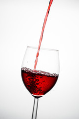 Red wine splash