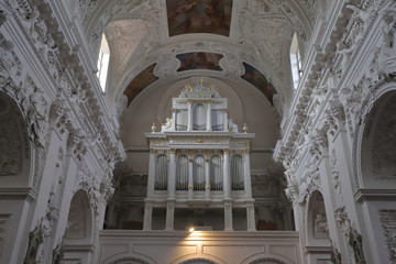 Interior of St. Peter and Paul's Church, Vilnius, Lithuania