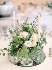 Close up wedding bouquet. luxury wedding