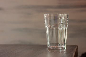 Empty Glass On Table