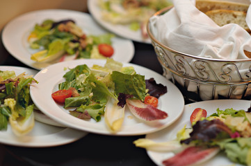 salad with cheese and olives