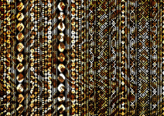 leopard skin with geometric shapes pattern