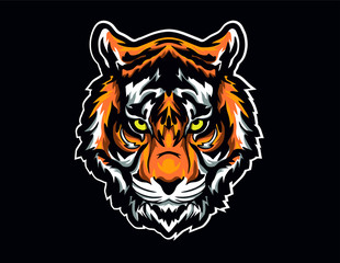 The Awesome Tiger Logo Mascout Vector