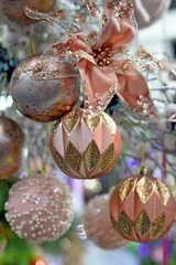 Delicate Christmas decorations for a happy holiday. Decor