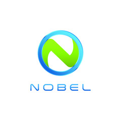 Modern N Letter Blue Green logo for technology health fashion business all company with modern high end look