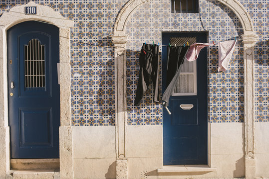 laundry hanging to dry