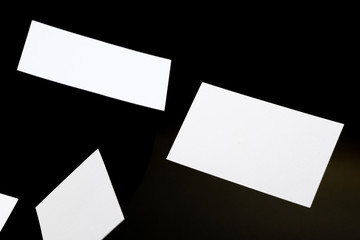 Empty visiting cards