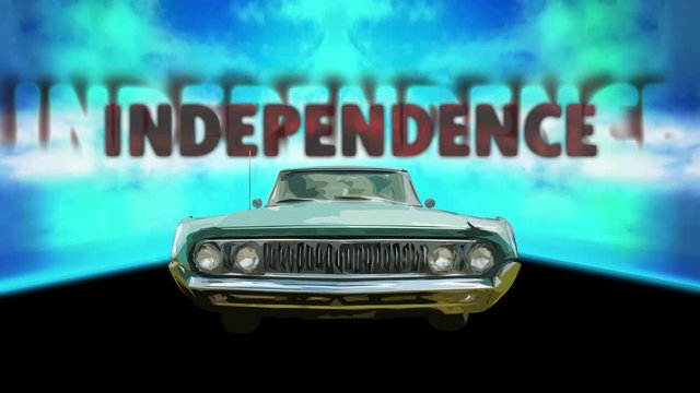 Street Sign the Way to Independence