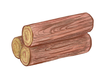 Winter illustration and clip art for holiday decor. Christmas decoration and object on the white isolated background.